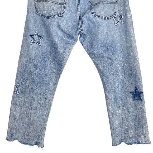 Ralph Lauren Denim & Supply Star Distressed Sz 29 Cropped Jeans - Picture 6 of 15